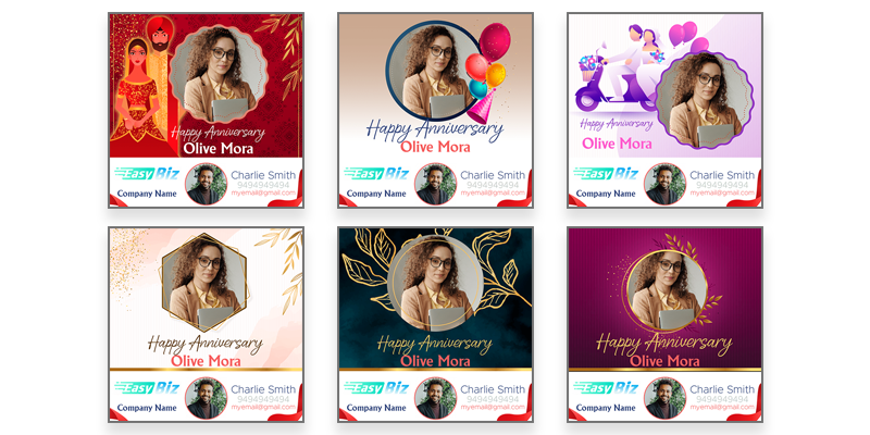 Generate Anniversary Cards With Personal Branding